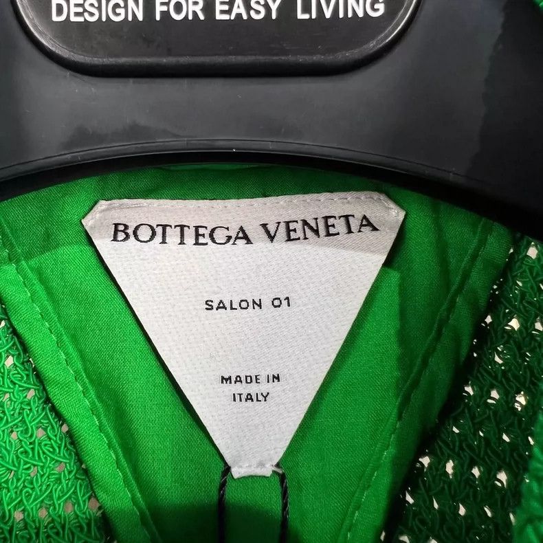 Bottega Veneta Bottega Veneta Green Knit Button-Up Jacket Size M / US 6-8 / IT 42-44 - 5 Thumbnail
