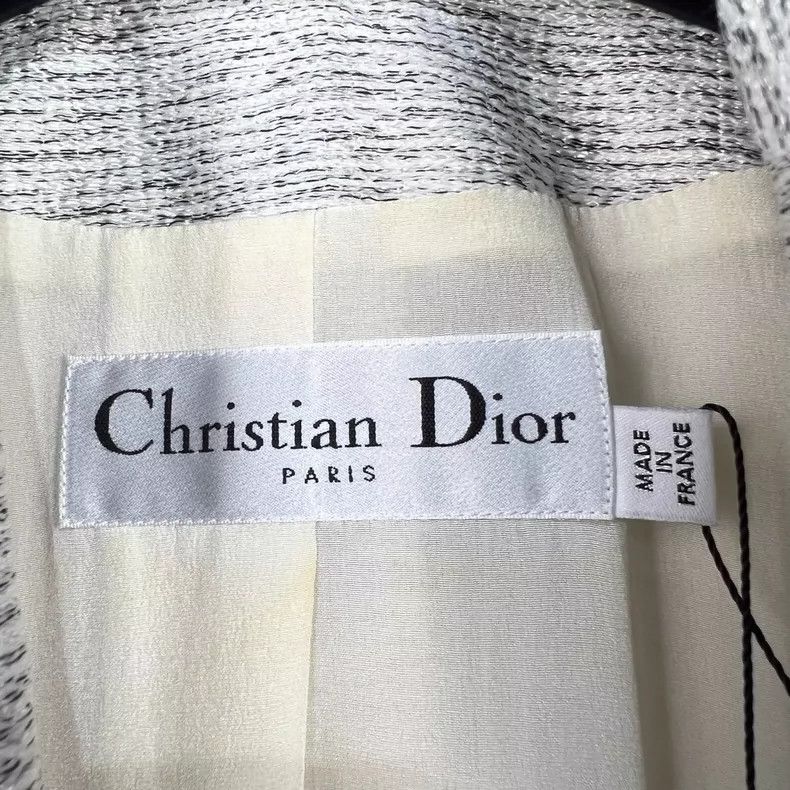 Dior Dior Silver Gray Single-Breasted Wool Coat Size S / US 4 / IT 40 - 5 Thumbnail
