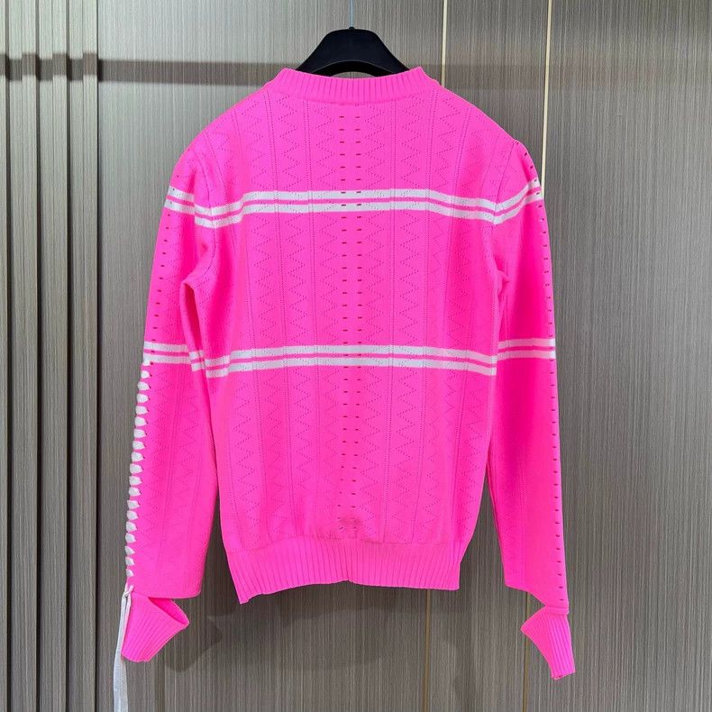 Fendi Fendi Pink Bow Knit Sweater Size 42 Size L / US 10 / IT 46 - 2 Thumbnail
