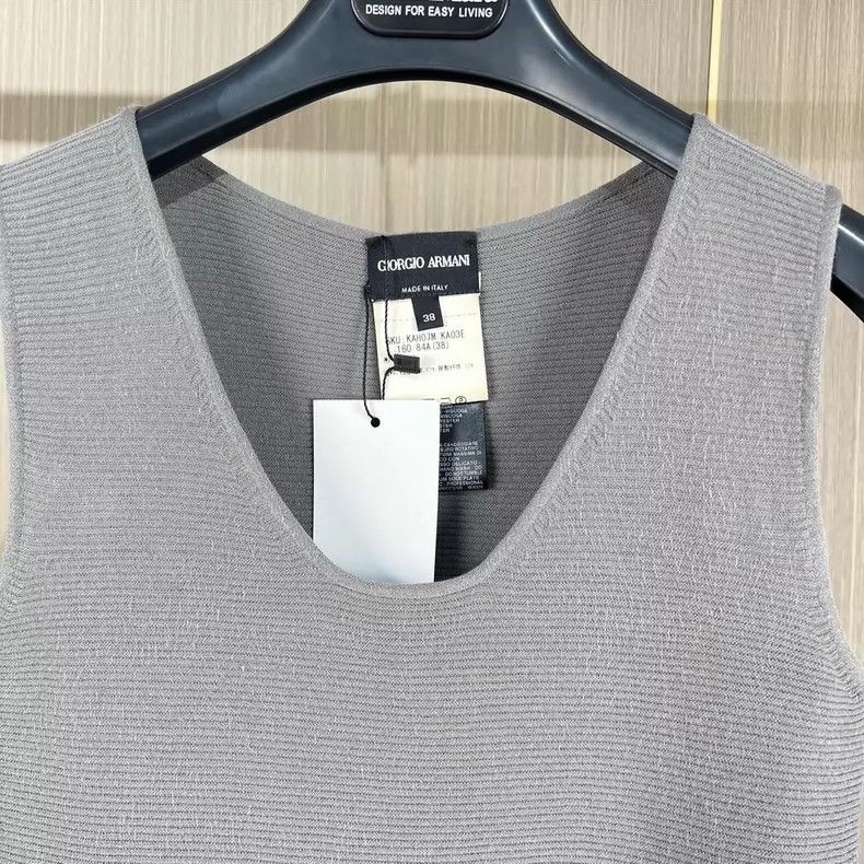 Emporio Armani Giorgio Armani Knitted Tank Top Size 38 Size M / US 6-8 / IT 42-44 - 3 Thumbnail