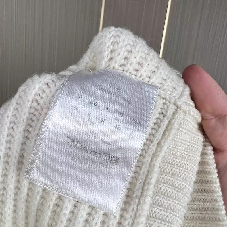Dior Dior Off-Shoulder Wool Knit Sweater Size 34 Size S / US 4 / IT 40 - 6 Thumbnail