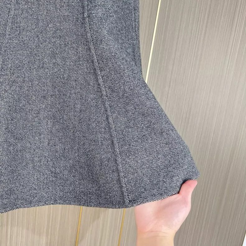 Dior Dior Gray Wool Ruffle Midi Skirt Size 34 Size 34" / US 12 / IT 48 - 4 Thumbnail