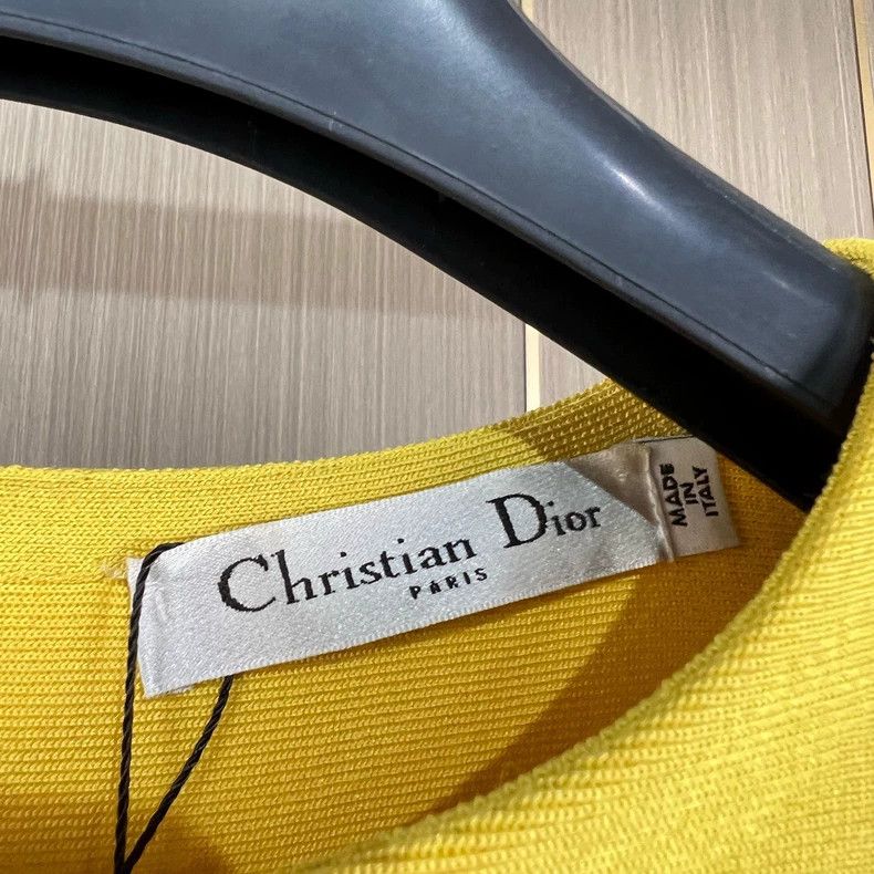 Dior Dior Sleeveless Dress in Bright Yellow Color Size S / US 4 / IT 40 - 5 Thumbnail