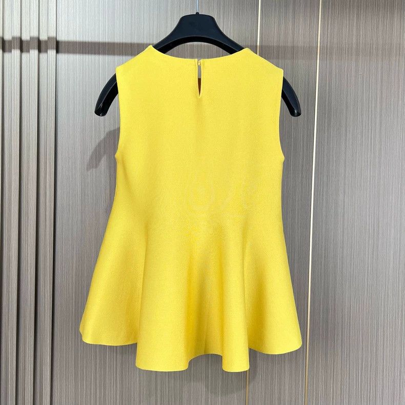 Dior Dior Sleeveless Dress in Bright Yellow Color Size S / US 4 / IT 40 - 2 Thumbnail