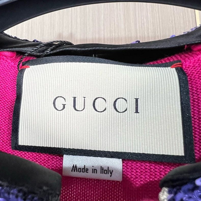 Gucci Gucci Pink Long Sleeve Knit Top with Bow Size XS / US 0-2 / IT 36-38 - 6 Thumbnail