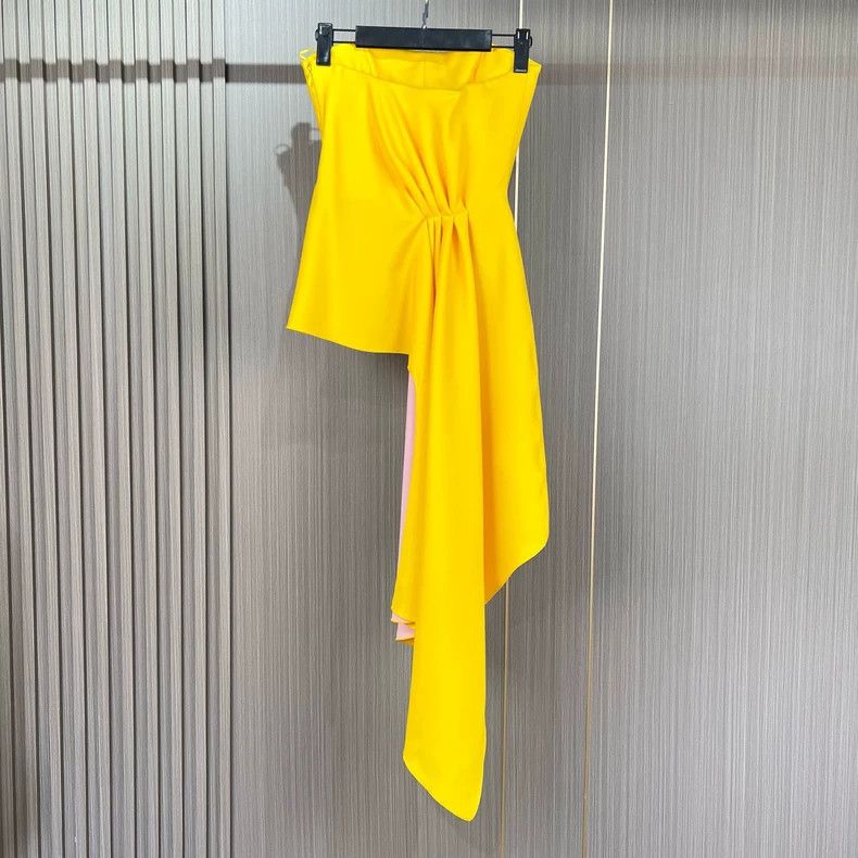 Dior Dior Strapless Dress with Colorful Hem Size S / US 4 / IT 40 - 2 Thumbnail