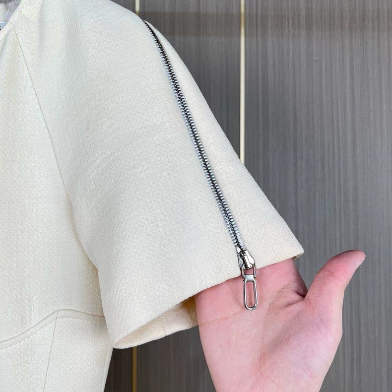 Dior Dior White Zipper Dress Size 34 Size S / US 4 / IT 40 - 4 Thumbnail