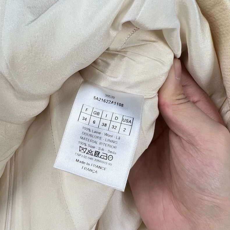 Dior Dior White Zipper Dress Size 34 Size S / US 4 / IT 40 - 7 Thumbnail
