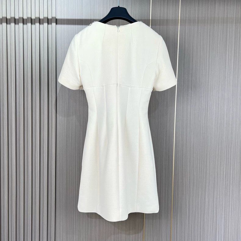Dior Dior White Zipper Dress Size 34 Size S / US 4 / IT 40 - 2 Thumbnail