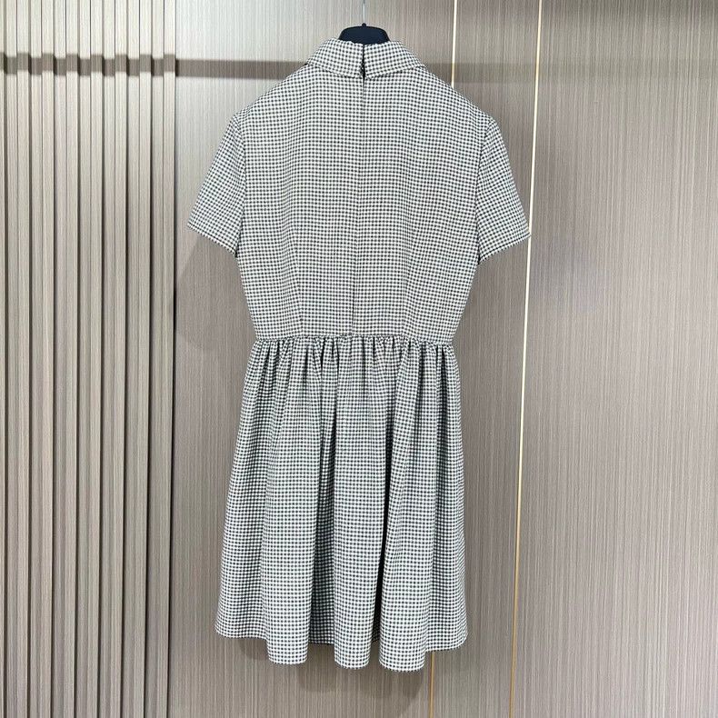 Dior Dior Black and White Check Dress Size 38 Size M / US 6-8 / IT 42-44 - 2 Thumbnail