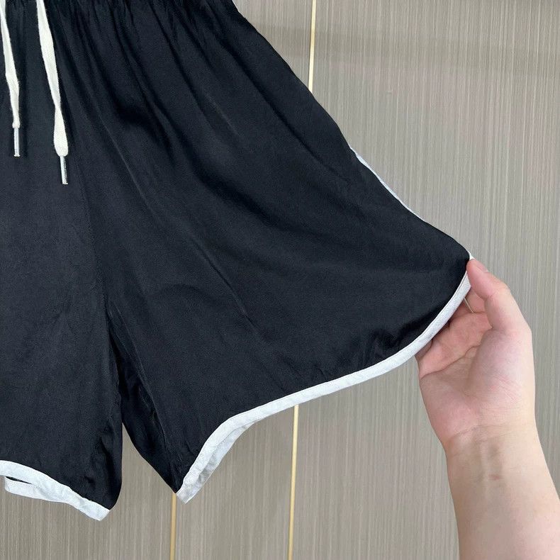 Celine Celine Black Silk Shorts Size 34 Size 34" / US 12 / IT 48 - 4 Thumbnail