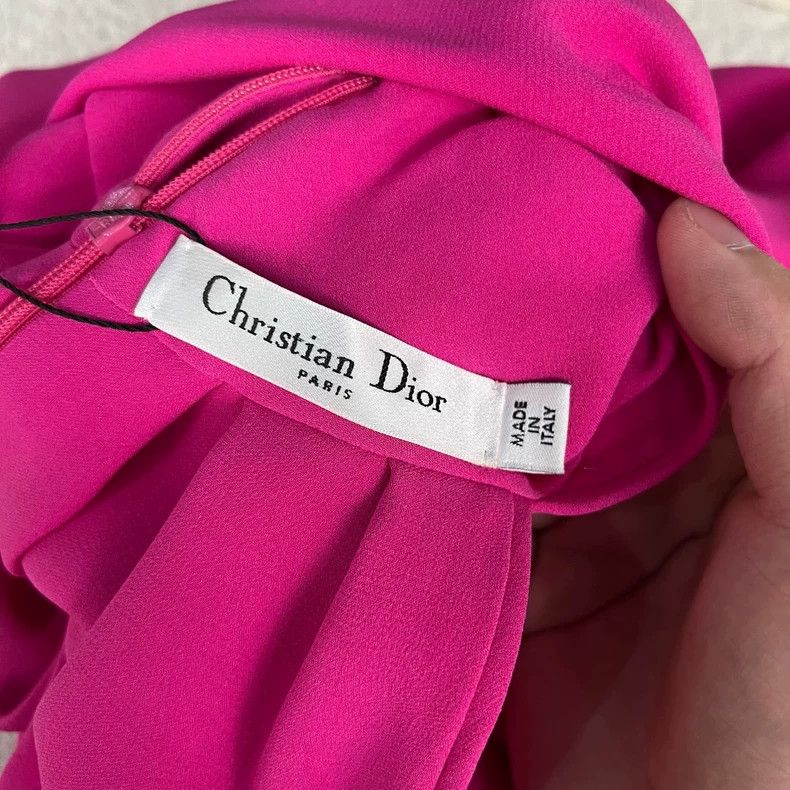 Dior Dior Pink Silk Dress Size 36 New Size S / US 4 / IT 40 - 5 Thumbnail