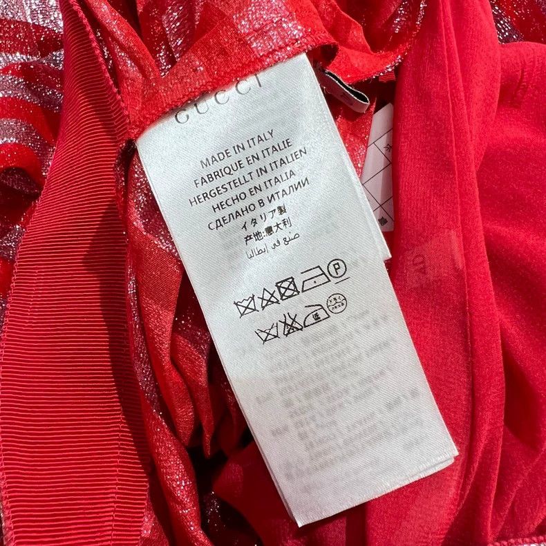 Gucci Gucci Red Striped Pleated Skirt Size 40 Size 40" / US 18 - 6 Thumbnail