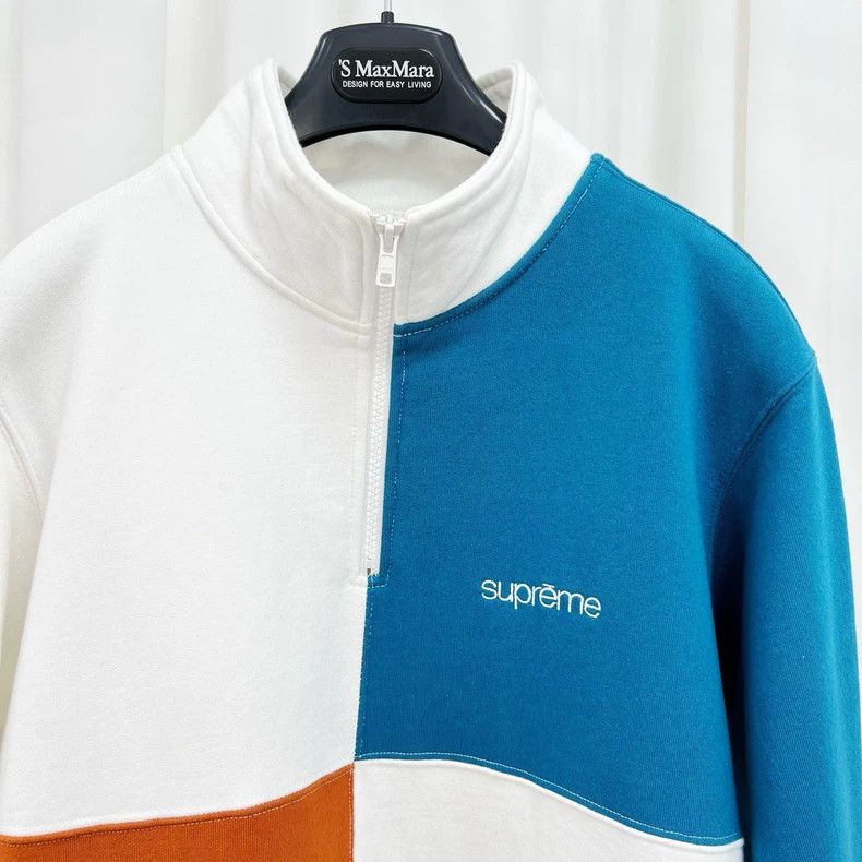 Bape Supreme Color Block Half-Zip Sweatshirt Size S / US 4 / IT 40 - 3 Thumbnail
