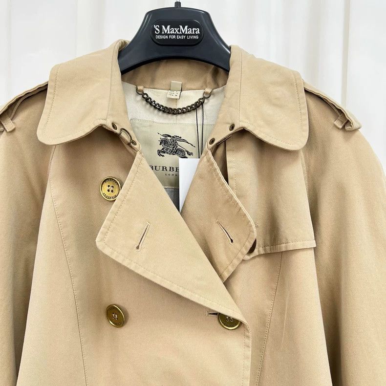 Burberry Burberry Khaki Double-Breasted Trench Coat Size S / US 4 / IT 40 - 3 Thumbnail