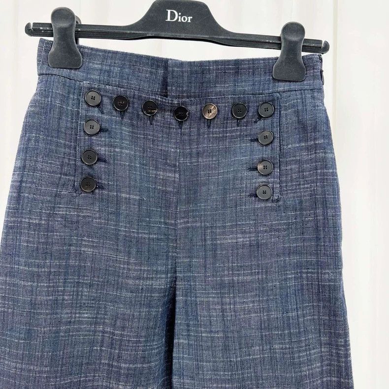 Dior Dior Wide-Leg Denim Pants Size 34 Size 34" / US 12 / IT 48 - 3 Thumbnail