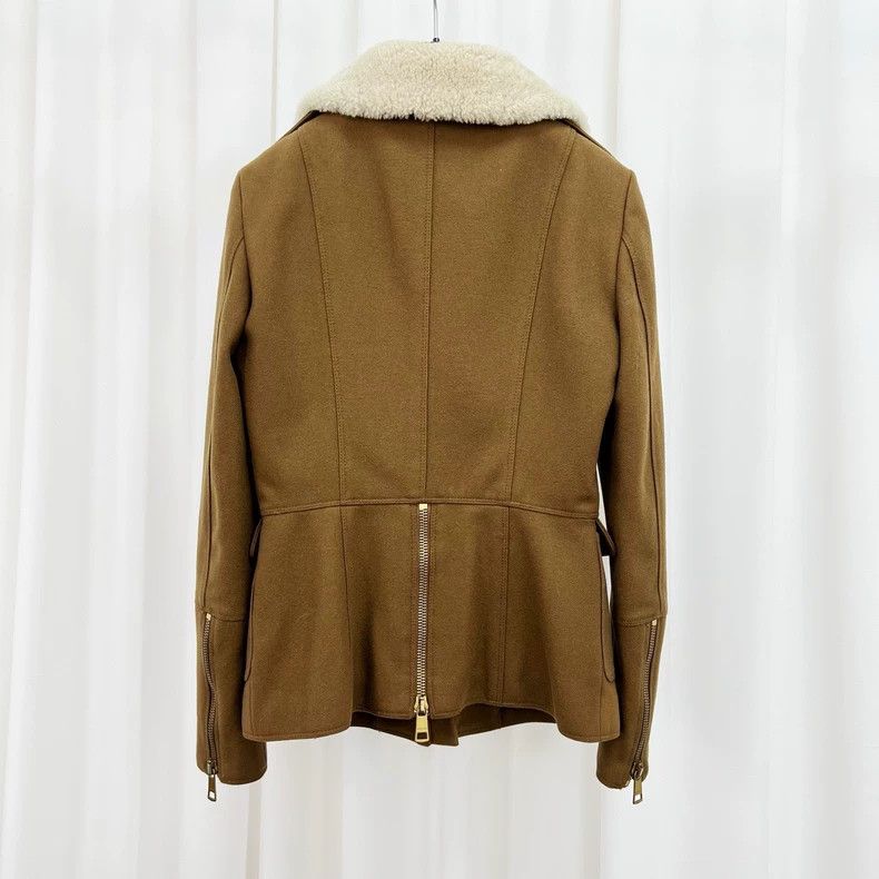 Burberry Burberry Shearling Collar Zip Jacket UK6 Size S / US 4 / IT 40 - 2 Thumbnail