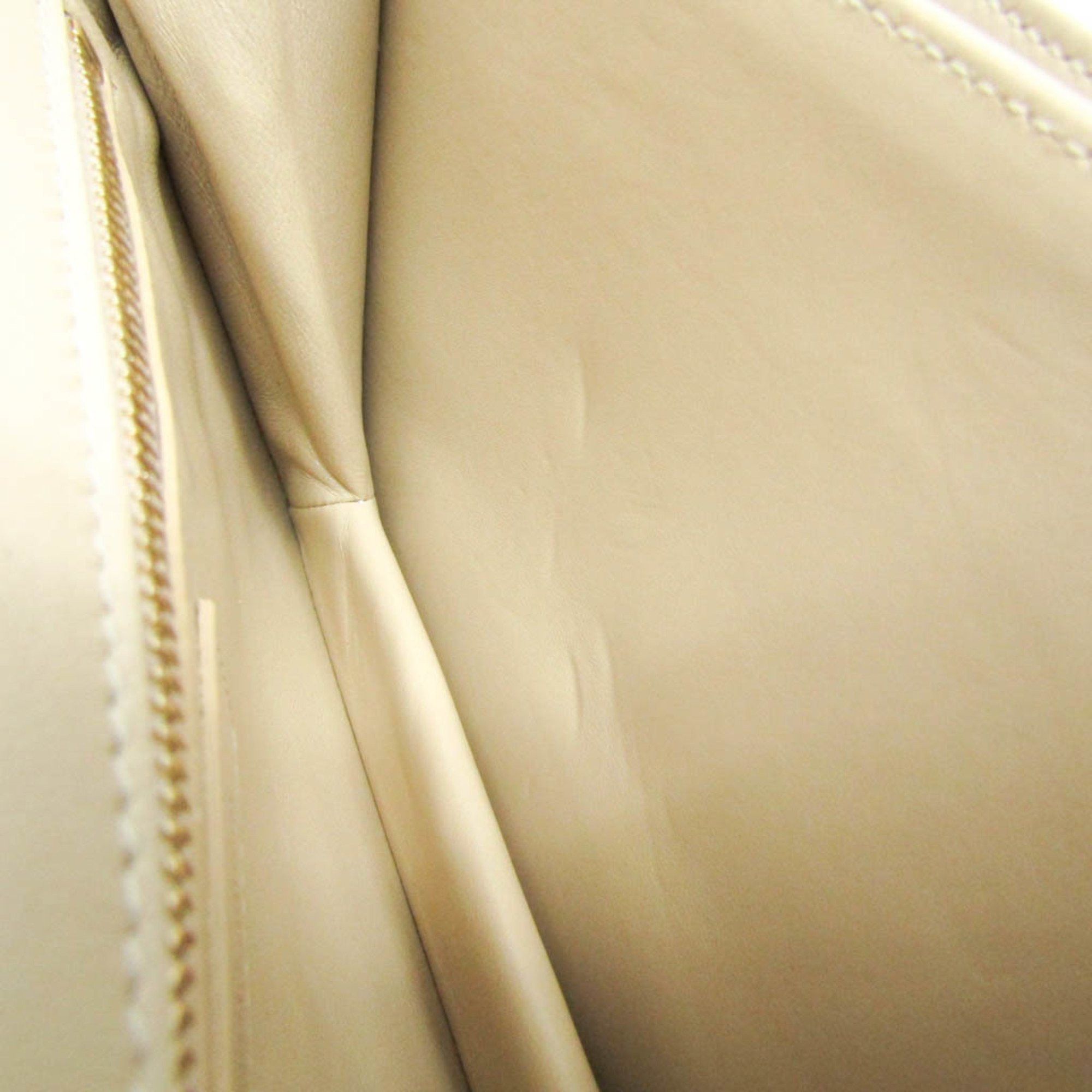 Saint Laurent Paris Saint Laurent Maillon Satchel 649795 Women's Leather Shoulder Bag Beige Size ONE SIZE - 11 Thumbnail