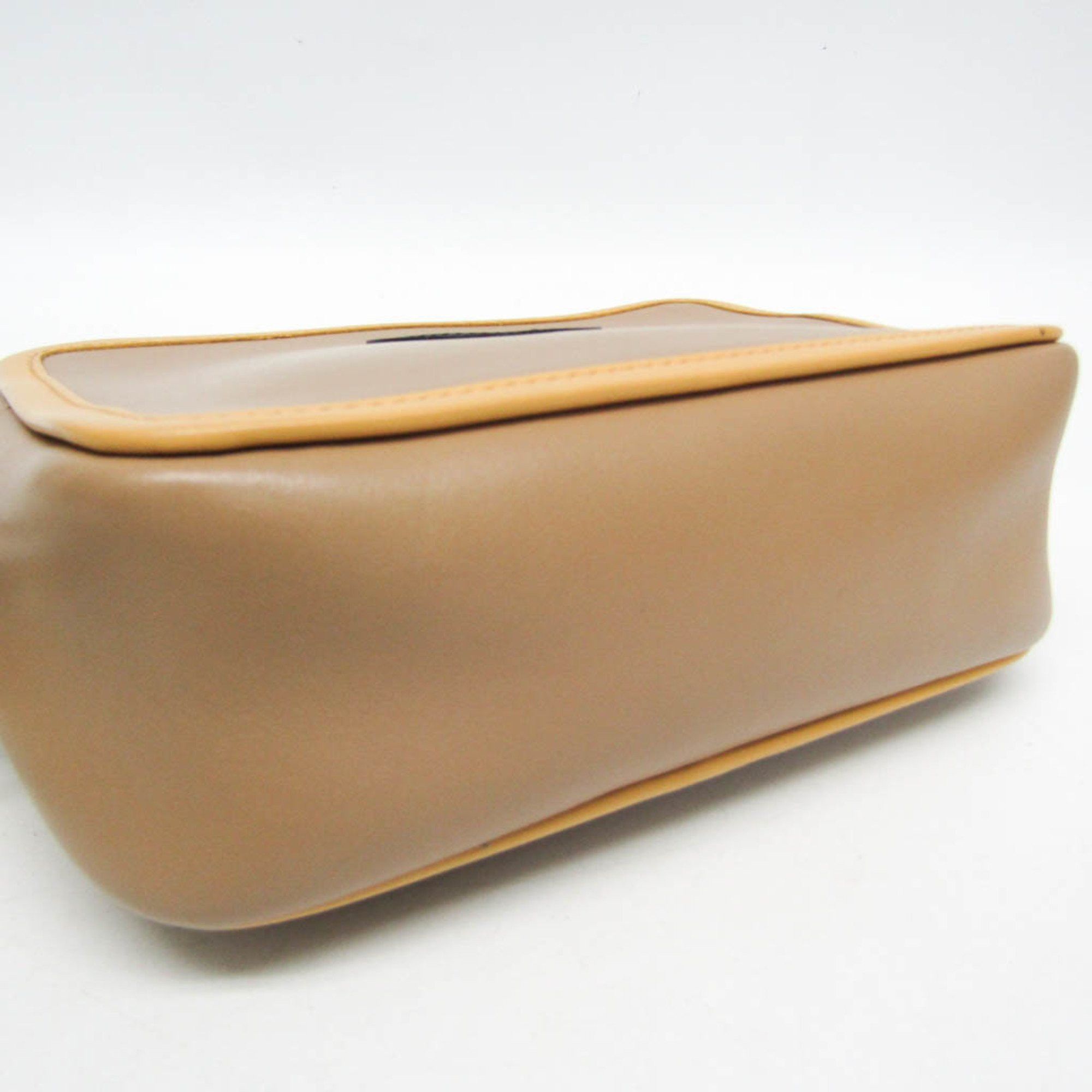 Fendi Fendi Pochette Cam 8BS019 Women's Leather Shoulder Bag Beige,Yellow Size ONE SIZE - 5 Thumbnail