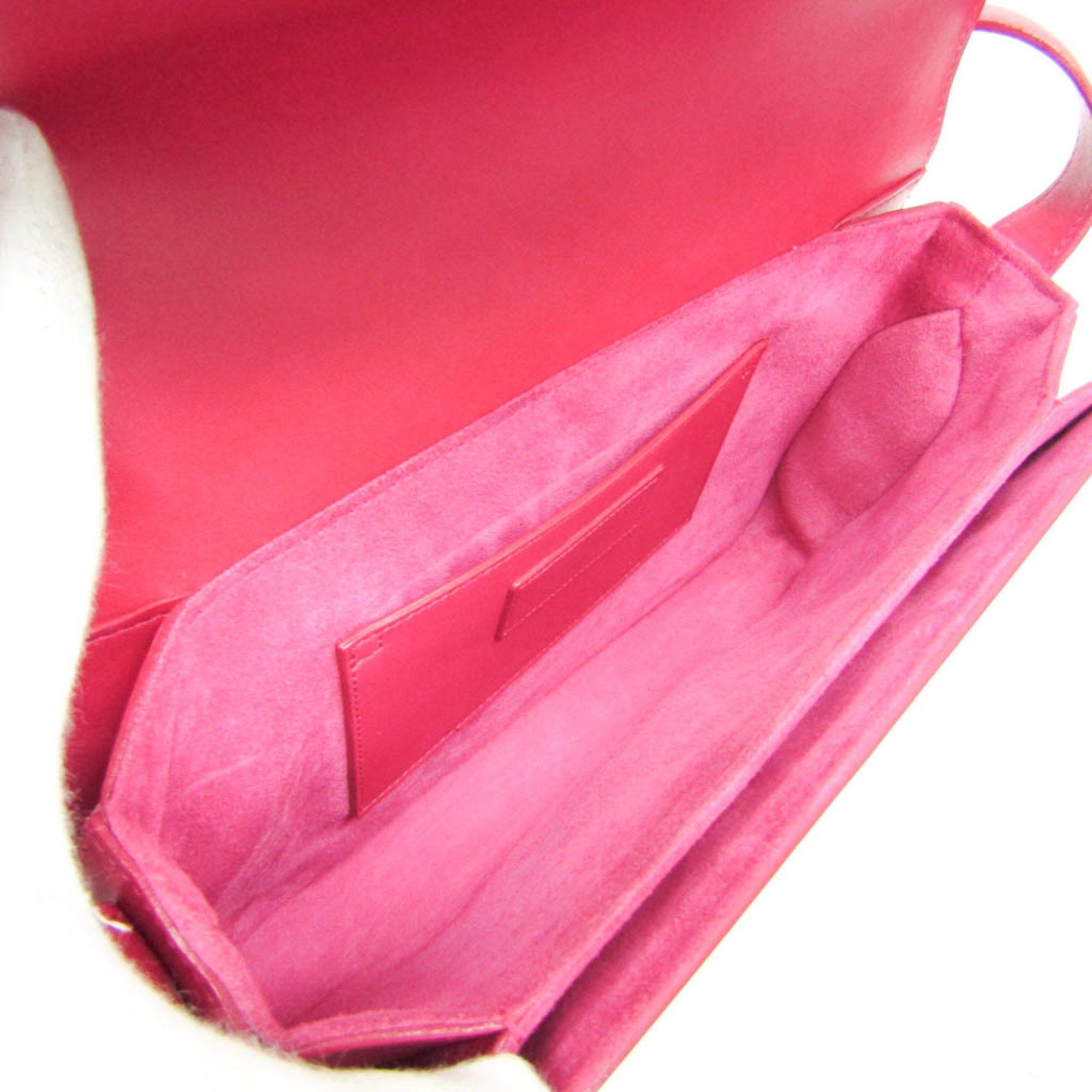 Saint Laurent Paris Saint Laurent 318025 Women's Leather Shoulder Bag Pink Size ONE SIZE - 3 Thumbnail