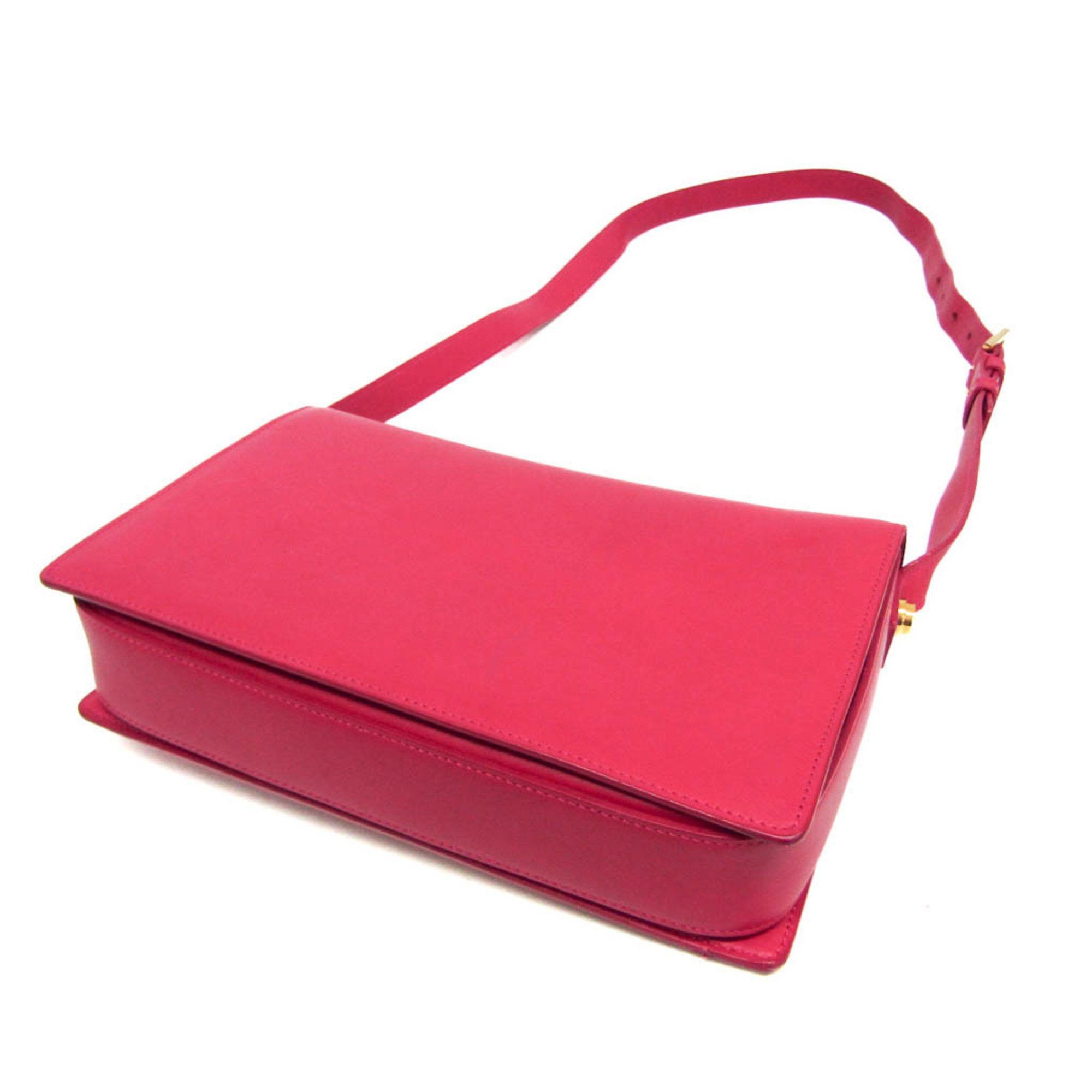 Saint Laurent Paris Saint Laurent 318025 Women's Leather Shoulder Bag Pink Size ONE SIZE - 2 Thumbnail