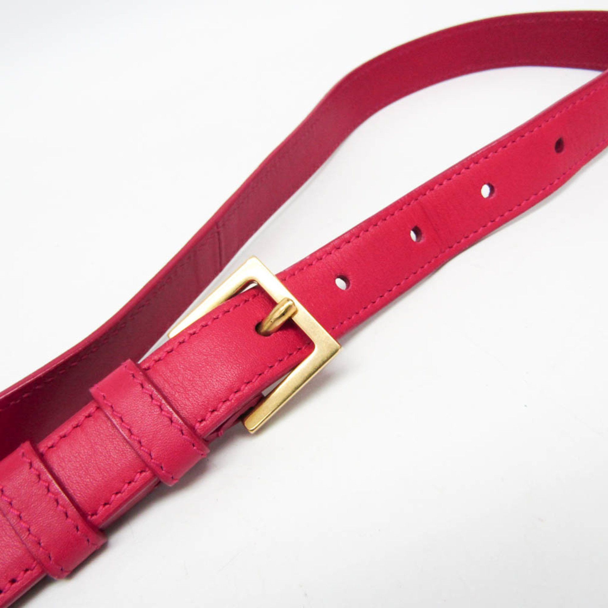 Saint Laurent Paris Saint Laurent 318025 Women's Leather Shoulder Bag Pink Size ONE SIZE - 8 Thumbnail