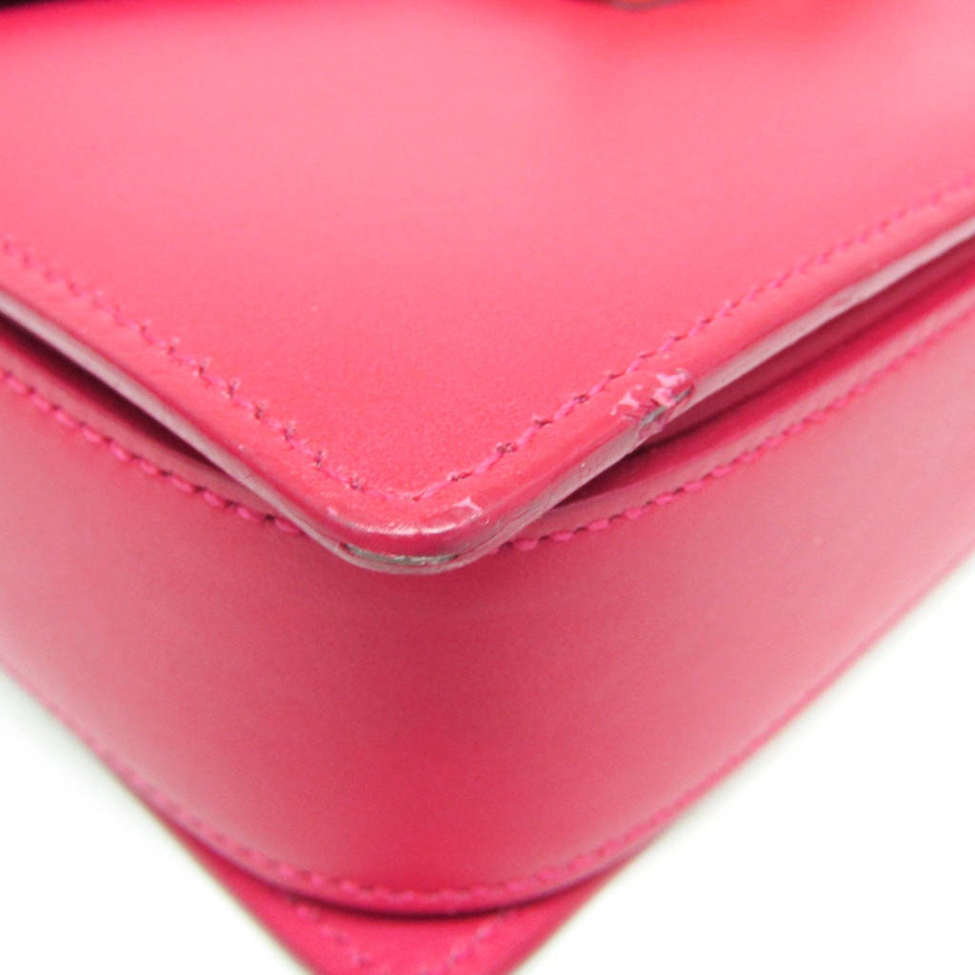 Saint Laurent Paris Saint Laurent 318025 Women's Leather Shoulder Bag Pink Size ONE SIZE - 7 Thumbnail