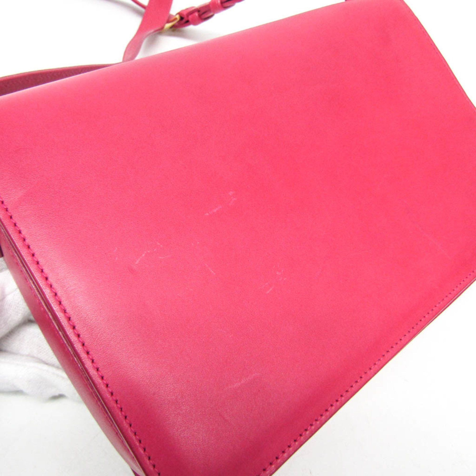 Saint Laurent Paris Saint Laurent 318025 Women's Leather Shoulder Bag Pink Size ONE SIZE - 6 Thumbnail