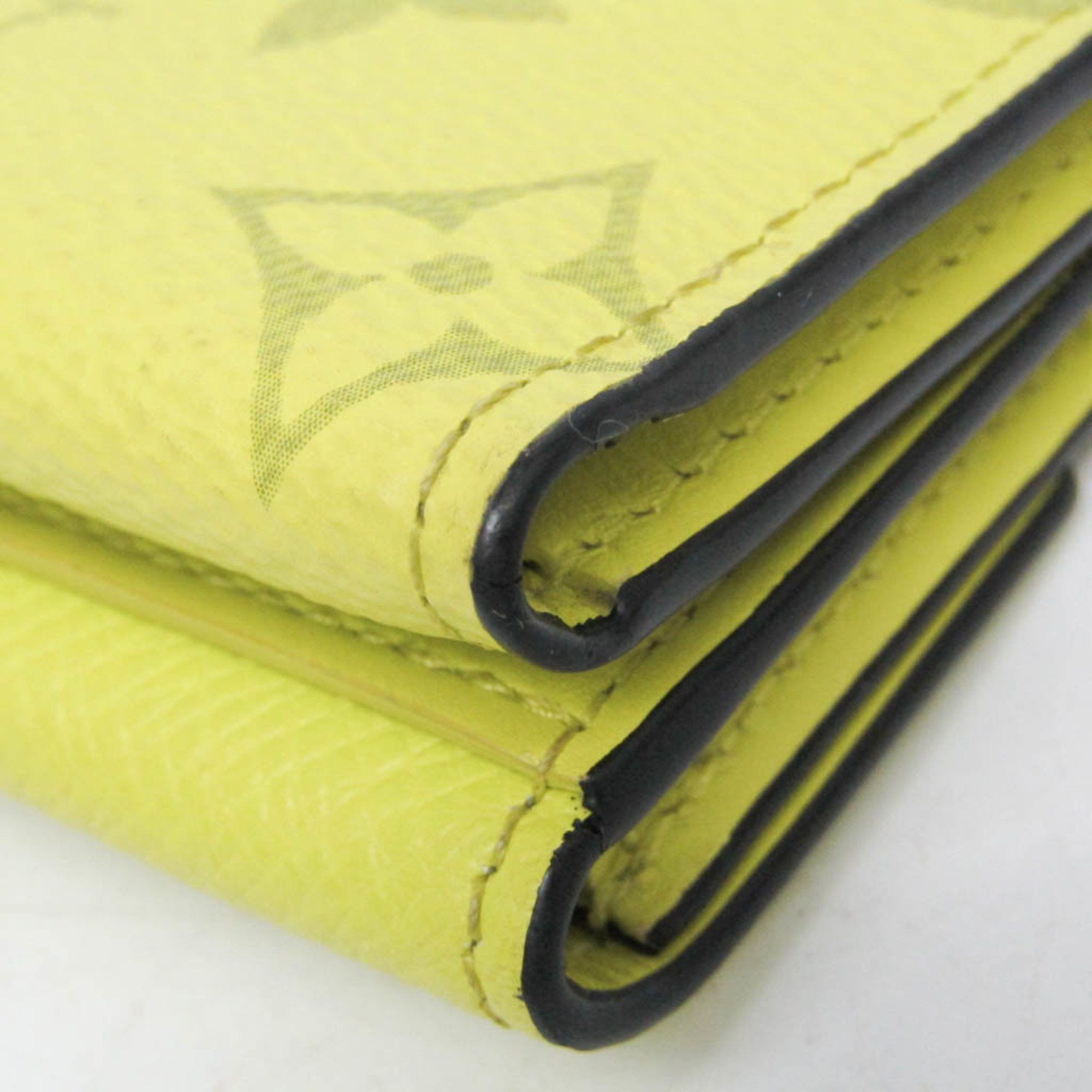 Louis Vuitton Louis Vuitton Taigarama Discovery Compact Wallet M67629 Men,Women Taigarama Wallet (tri-fold) Jaune Size ONE SIZE - 7 Thumbnail