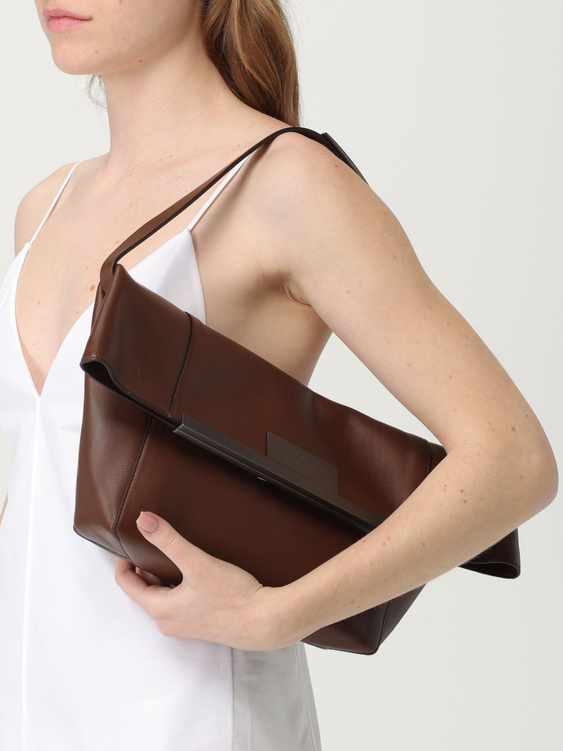 Max Mara Max Mara Shoulder Bag Woman Brown Size ONE SIZE - 2 Thumbnail
