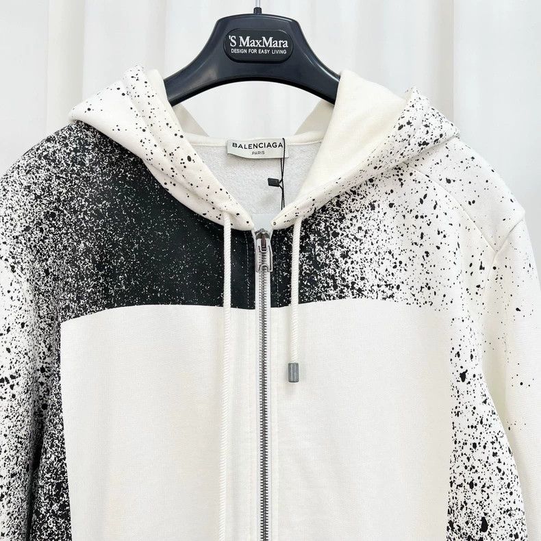 Balenciaga Balenciaga Ink Splash Zip-Up Jacket Size M Size M / US 6-8 / IT 42-44 - 3 Thumbnail