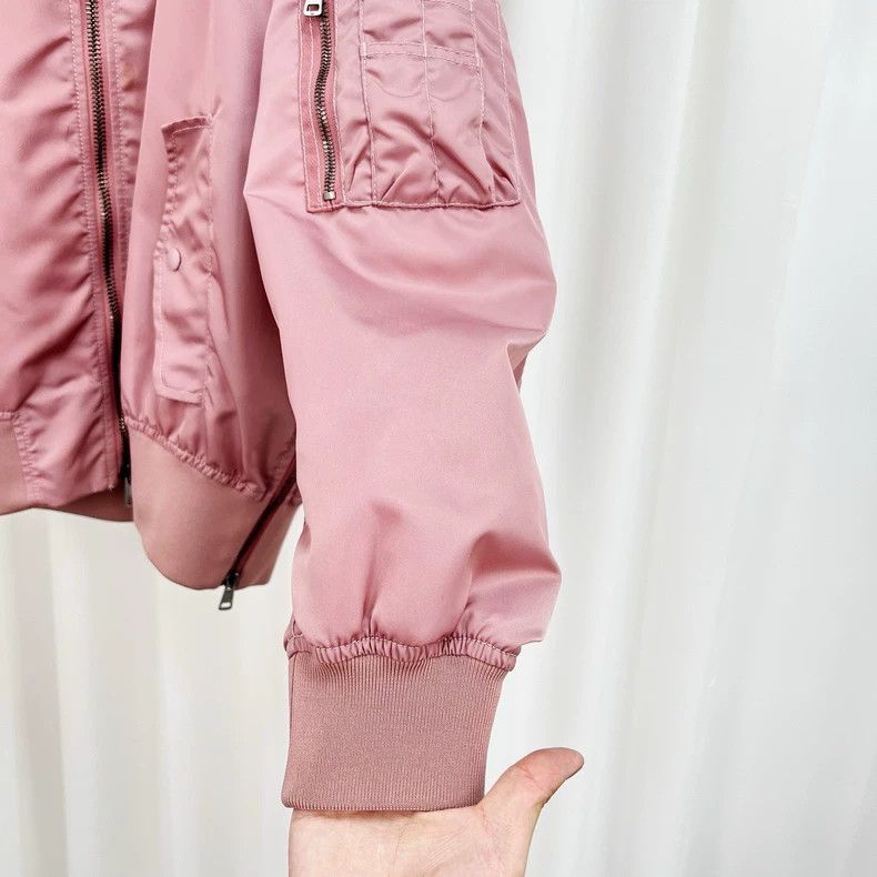 Valentino Valentino Pink Pilot Jacket with Removable Hood Size L / US 10 / IT 46 - 4 Thumbnail