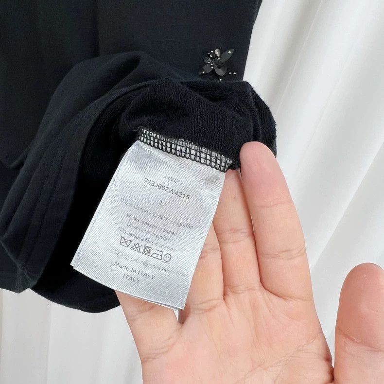 Dior Dior Embroidered Bee Short Sleeve T-shirt Size L / US 10 / IT 46 - 5 Thumbnail