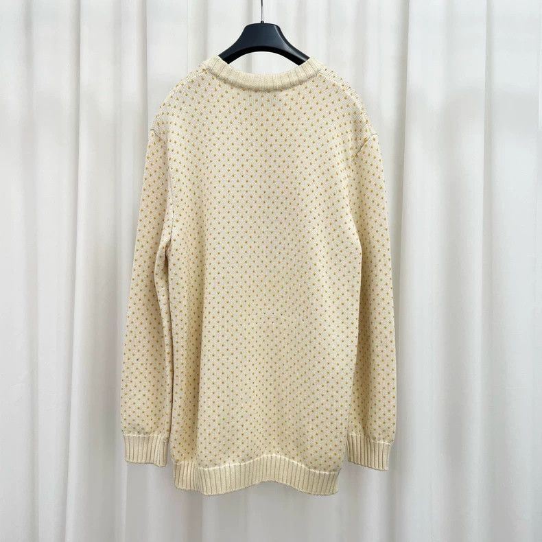 Gucci Gucci Apple Heart Sweater in Beige Size XL / US 12-14 / IT 48-50 - 2 Thumbnail