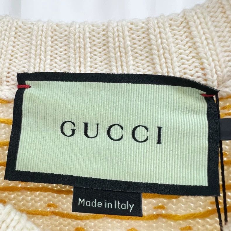 Gucci Gucci Apple Heart Sweater in Beige Size XL / US 12-14 / IT 48-50 - 5 Thumbnail