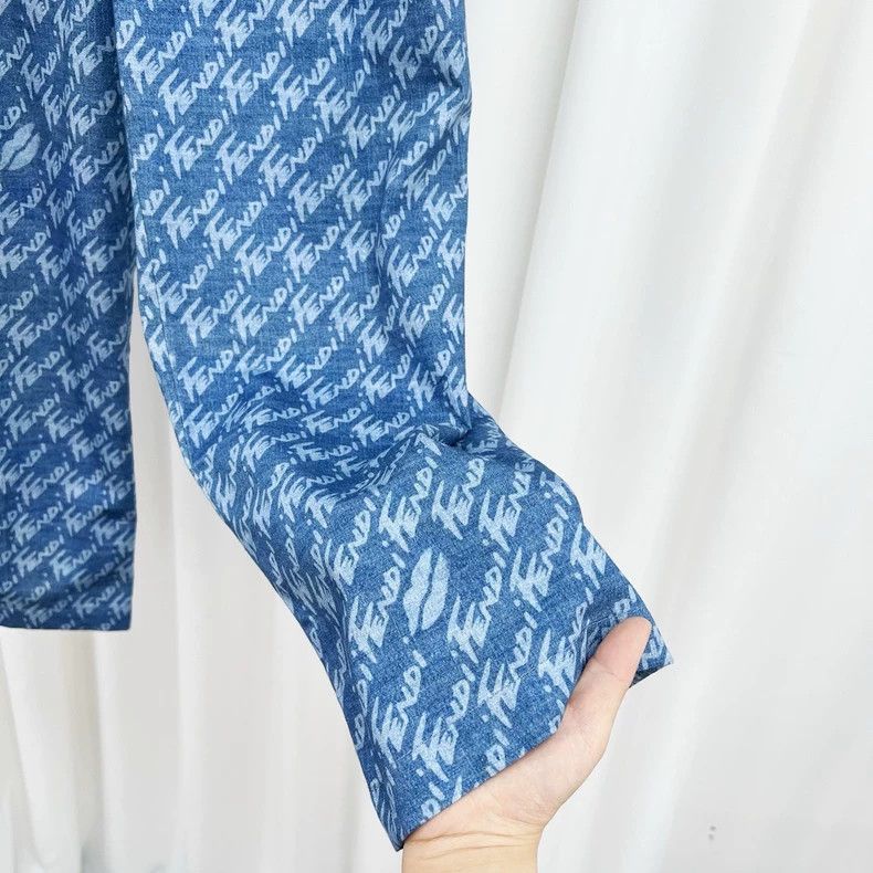 Fendi Fendi New Logo Printed Denim Pants Size 38 Size 38" / US 16 / IT 52 - 4 Thumbnail