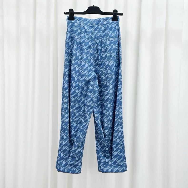 Fendi Fendi New Logo Printed Denim Pants Size 38 Size 38" / US 16 / IT 52 - 2 Thumbnail
