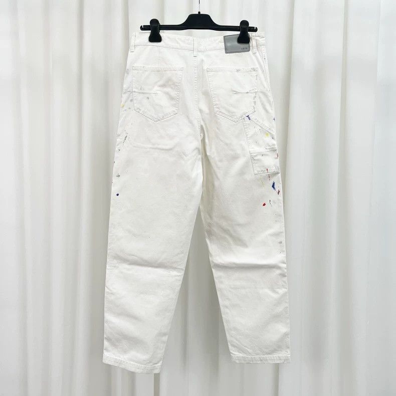 Dior Dior Ink Splash White Denim Pants Size 30" / US 8 / IT 44 - 2 Thumbnail