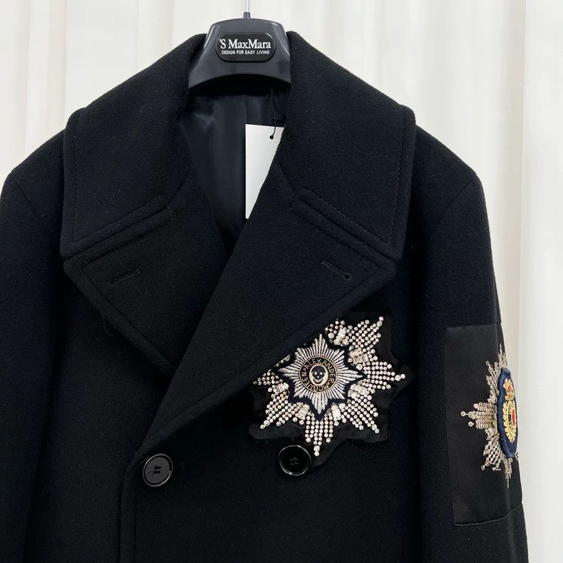 Alexander McQueen Alexander McQueen Beaded Embroidered Wool Coat Size L / US 10 / IT 46 - 3 Thumbnail