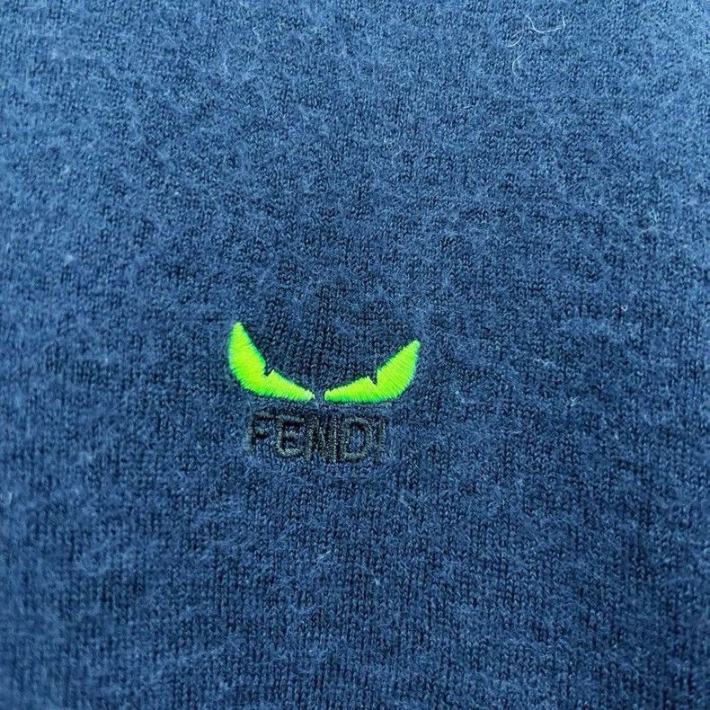 Fendi Fendi Embroidered Wool Knit Sweater Size XL / US 12-14 / IT 48-50 - 4 Thumbnail