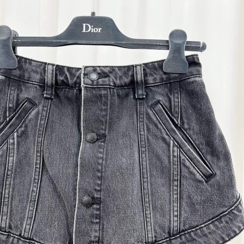 Alexander Wang Alexander Wang Denim Skirt with Fraying Size 26" / US 2 / IT 38 - 3 Thumbnail