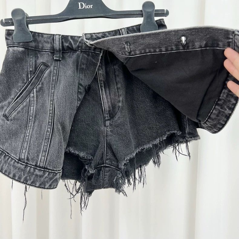 Alexander Wang Alexander Wang Denim Skirt with Fraying Size 26" / US 2 / IT 38 - 4 Thumbnail