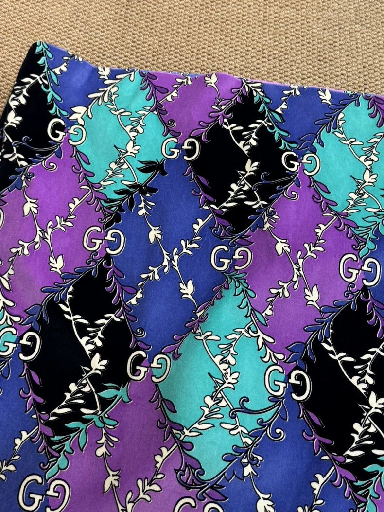 Gucci Gucci Silk Skirt with Classic Double G Pattern Size 38" / US 16 / IT 52 - 8 Thumbnail