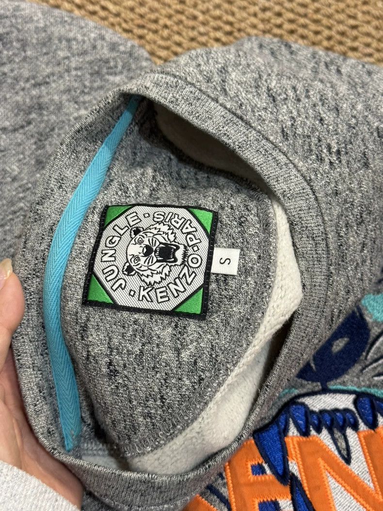 Kenzo Kenzo Grey Tiger Logo Sweatshirt Size S Size S / US 4 / IT 40 - 5 Thumbnail