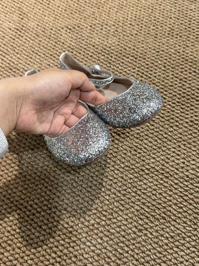 Miu Miu Miu Miu Silver Glitter Flat Shoes Size US 6 / IT 36 - 2 Thumbnail