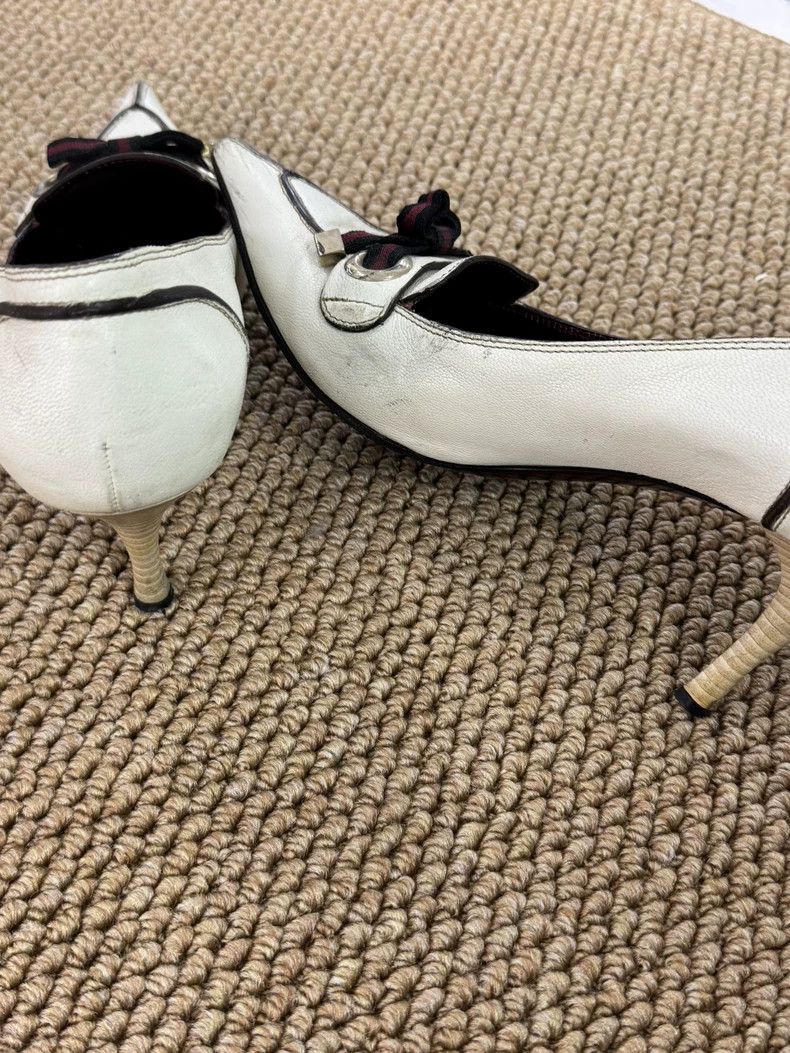 Gucci Gucci White High Heels with Classic Design Size US 8 / IT 38 - 5 Thumbnail