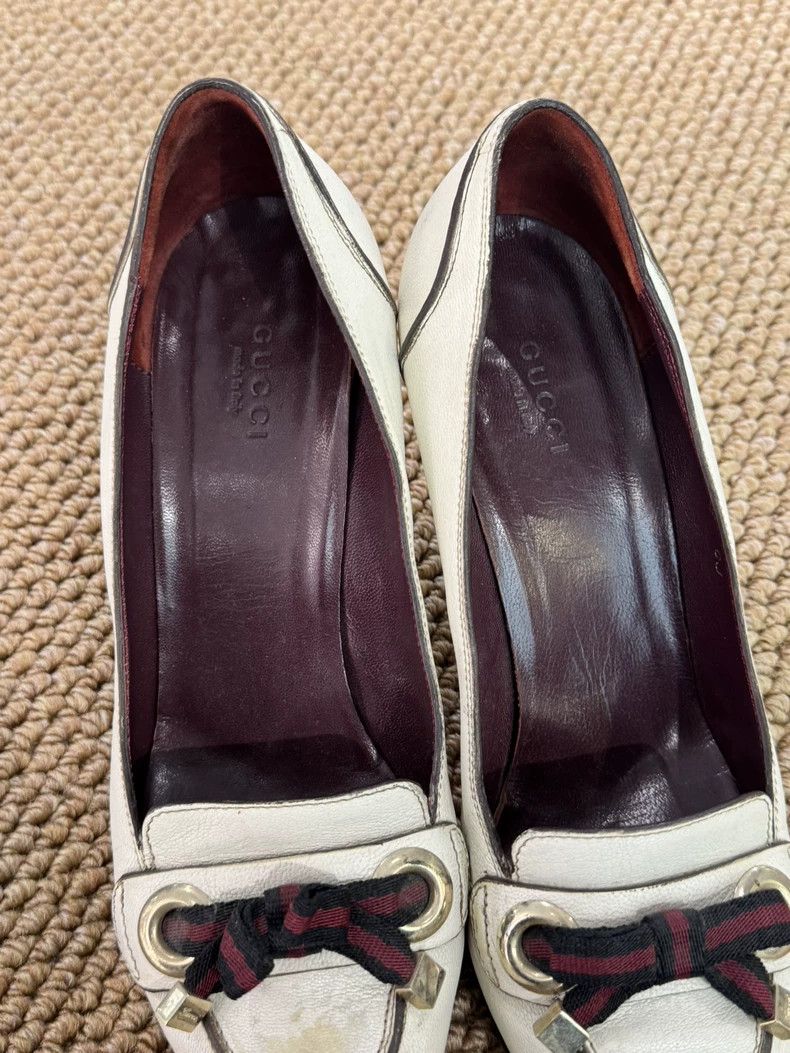 Gucci Gucci White High Heels with Classic Design Size US 8 / IT 38 - 3 Thumbnail