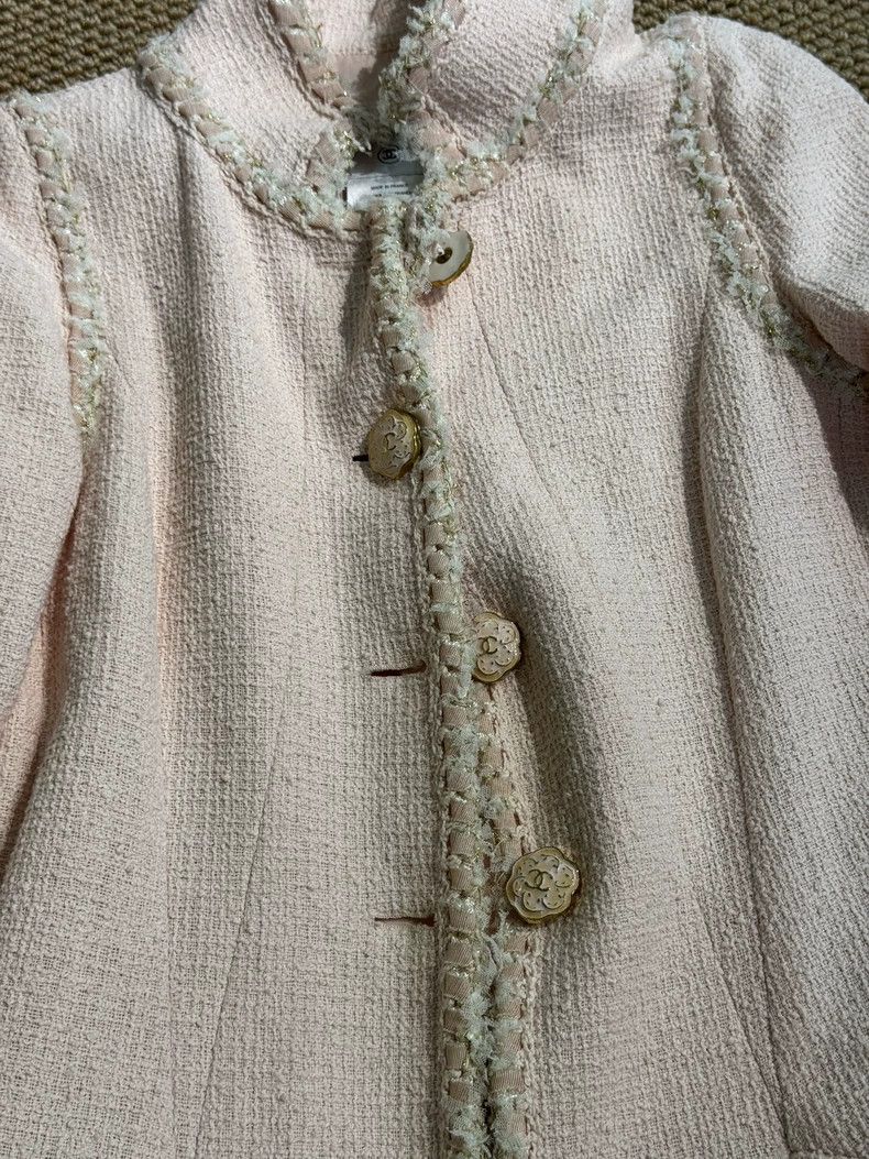 Chanel Chanel Classic Pink Jacket with Fringe Design Size S / US 4 / IT 40 - 2 Thumbnail