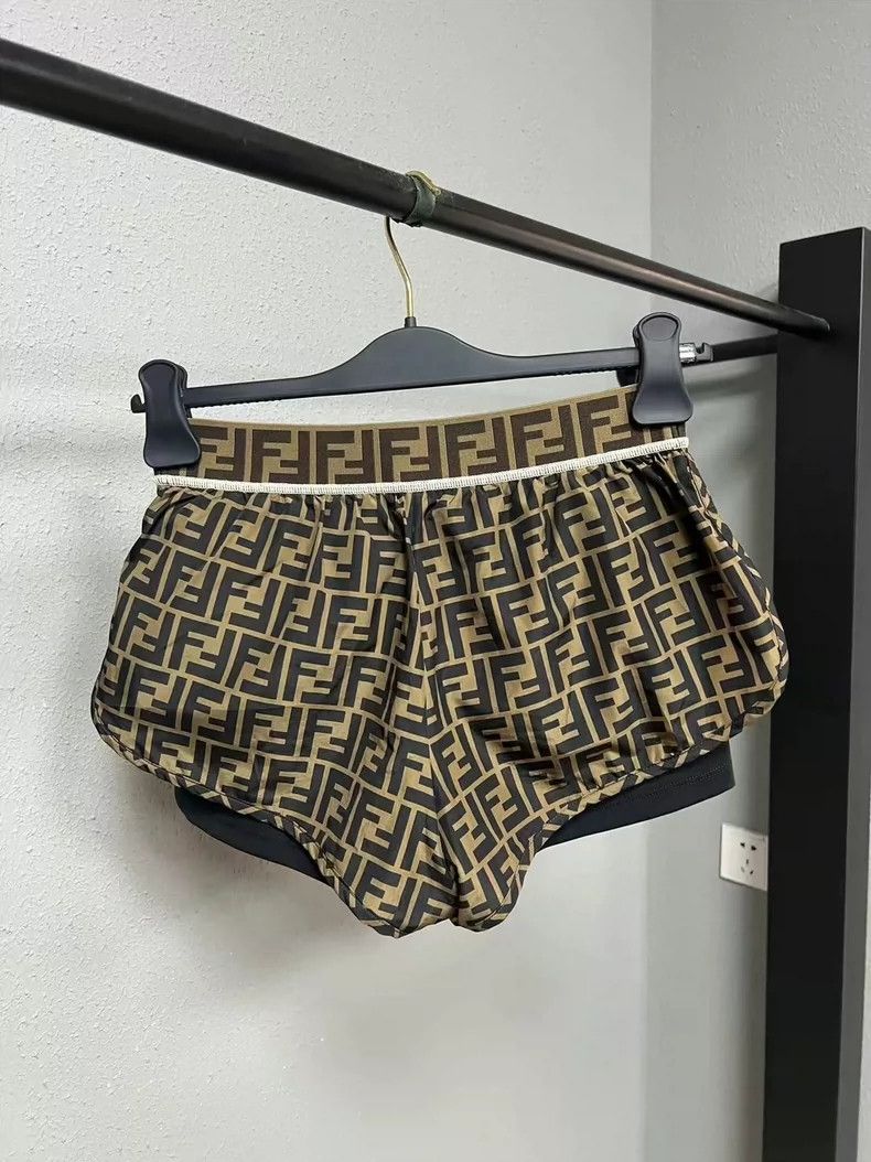 Fendi Fendi Women's Printed Beach Shorts Size 40 Size 40" / US 18 - 3 Thumbnail
