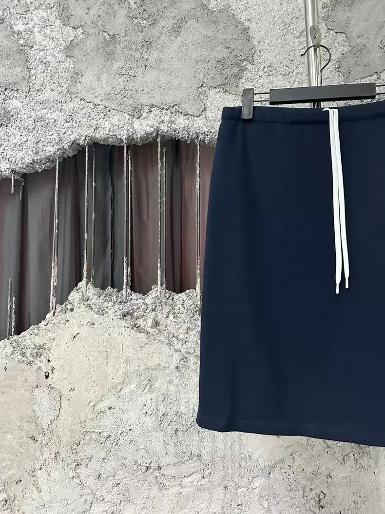 Miu Miu Miu Miu Knit Drawstring Midi Skirt Size 23" - 2 Thumbnail